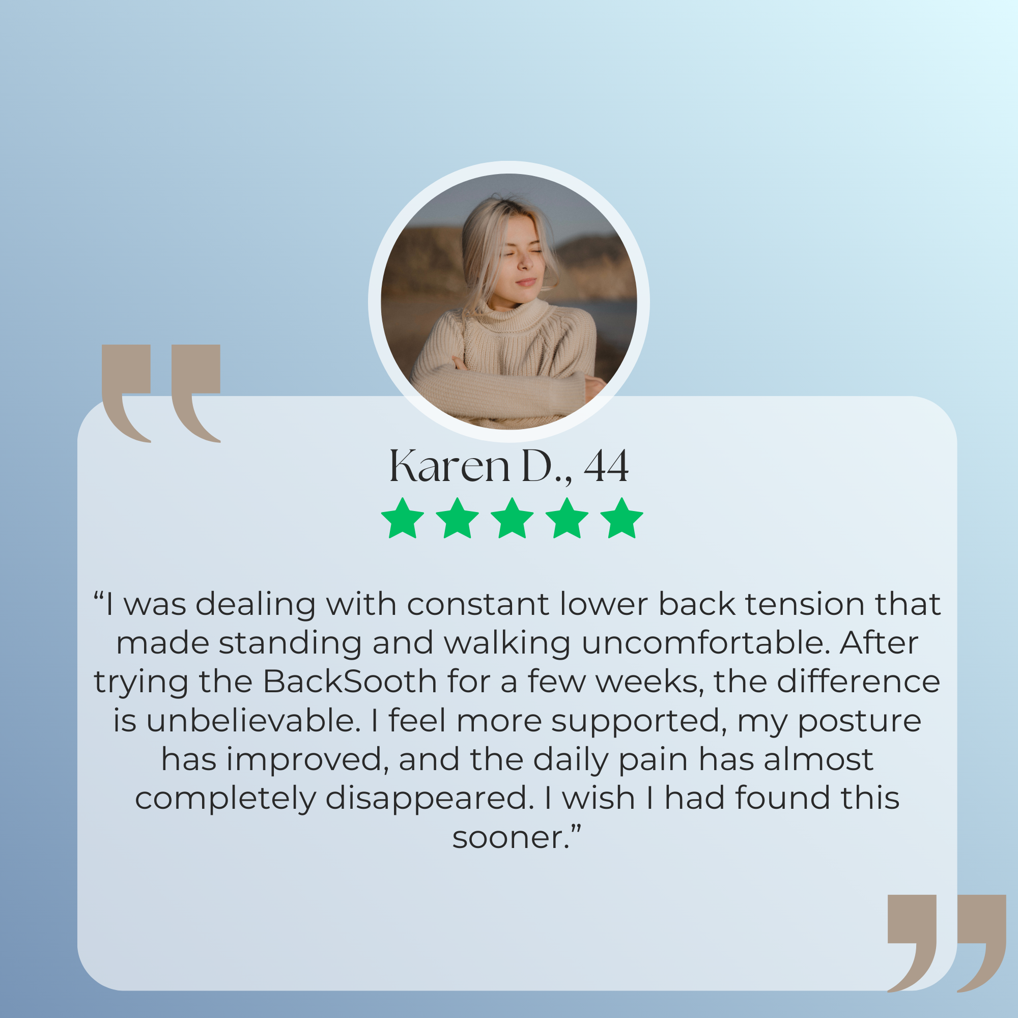 WeSooth™ BackSooth